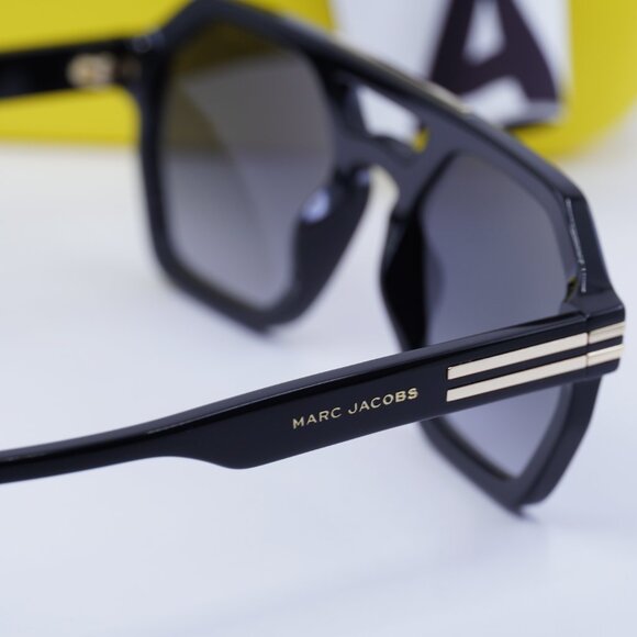 Marc Jacobs MARC 587/S 0807 9O Geometric Sunglasses - Black\Gray Gradient - Picture 6 of 10